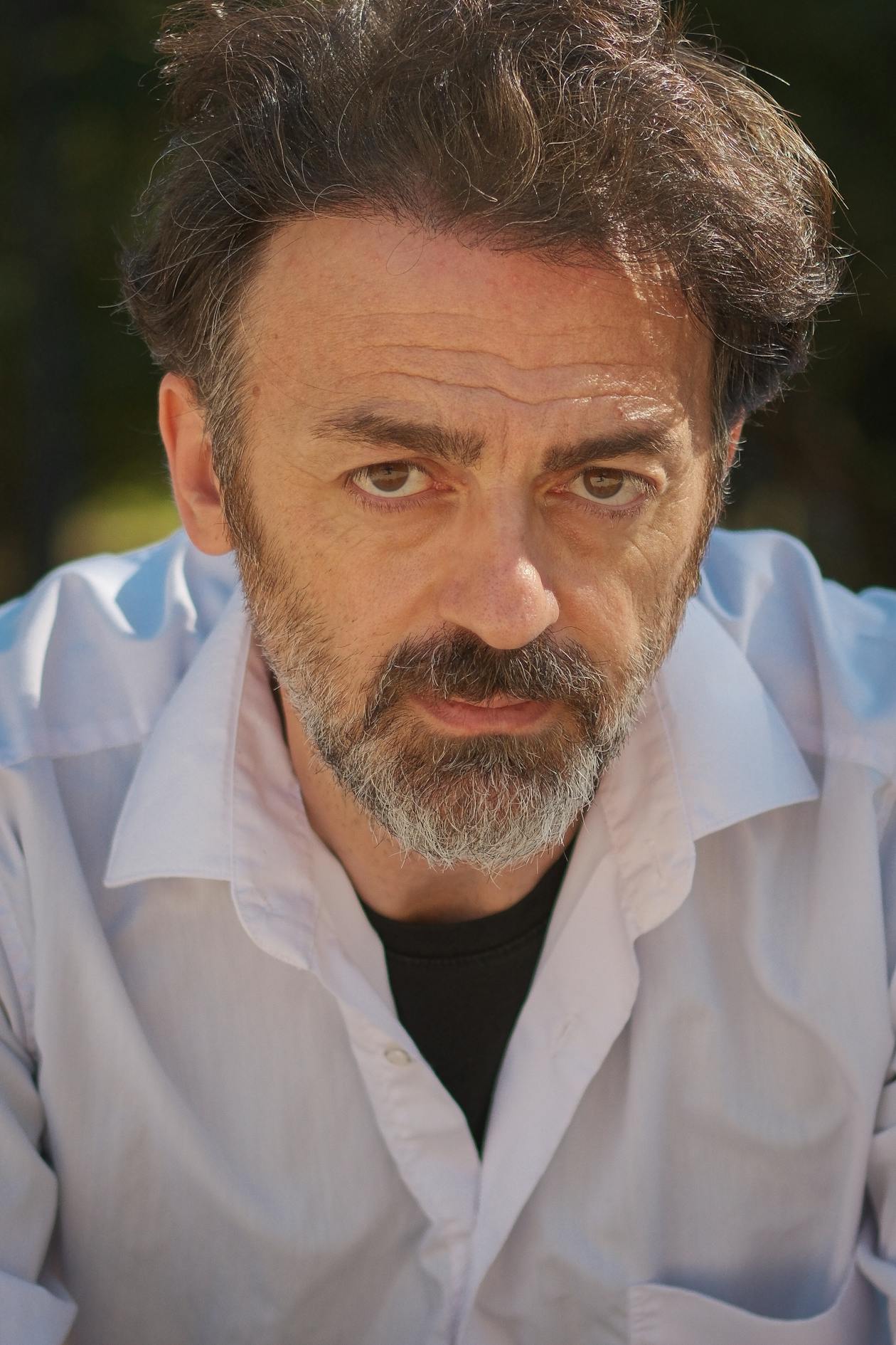 Middle-aged man in natural light