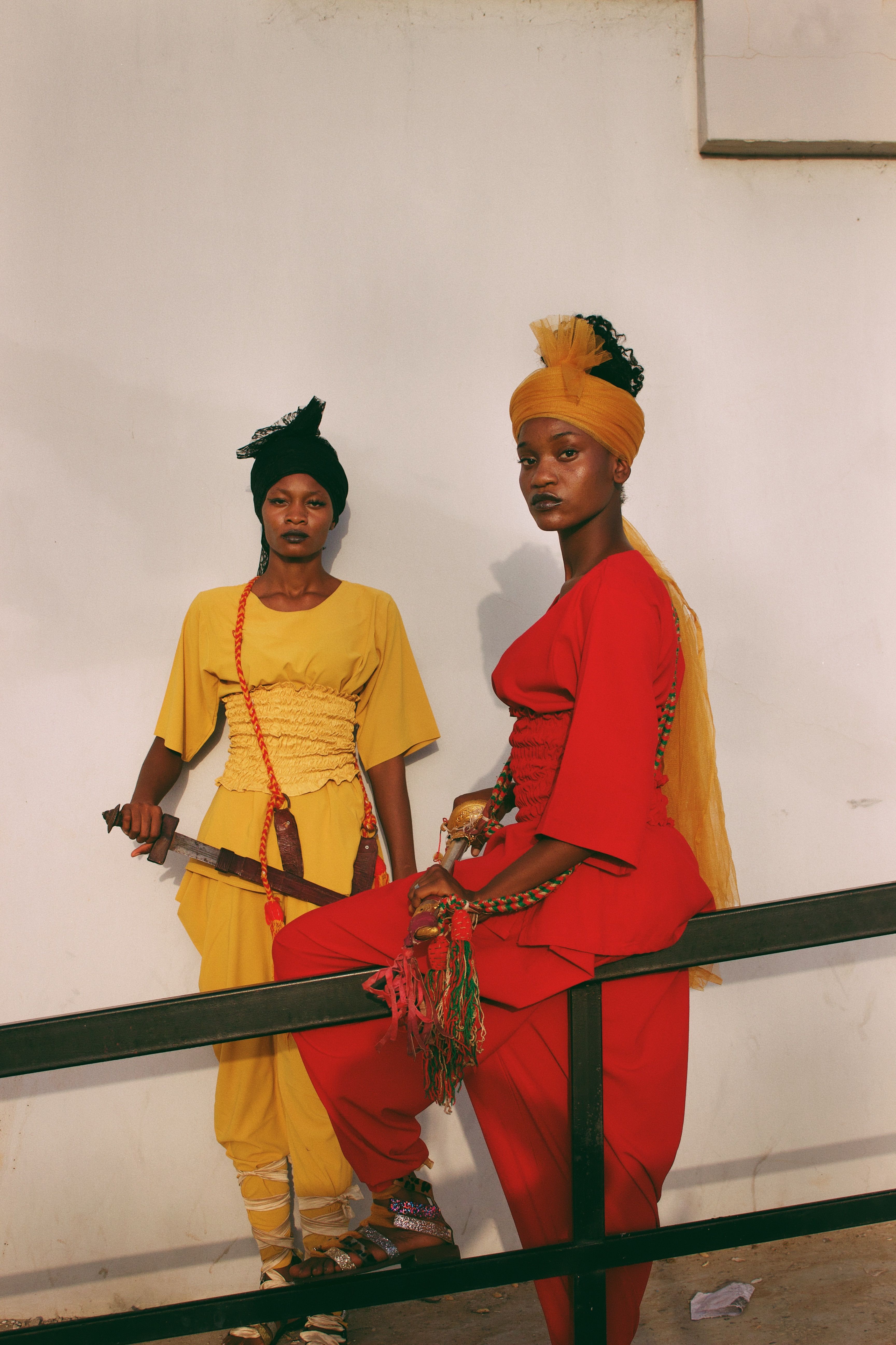 Cultural Fashion Portrait of Two Women in Nigeria · Free Stock Photo
