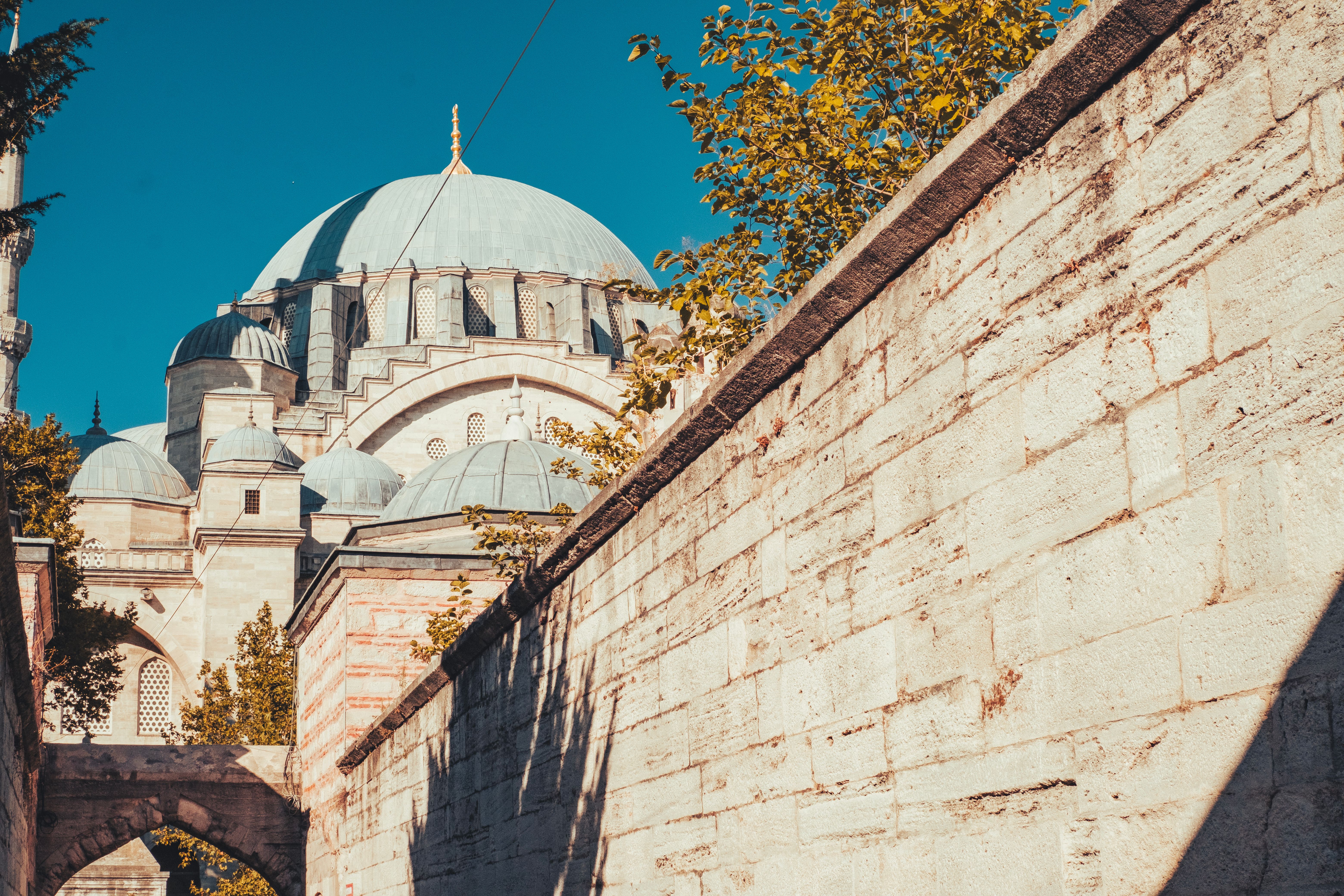 Suleymaniye Mosque Architectural Detail in Autumn · Free Stock Photo