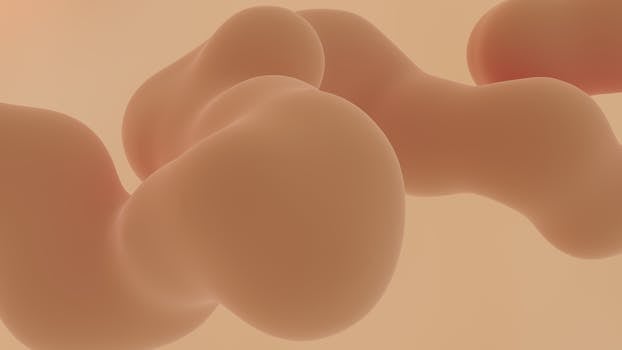 Soft flowing abstract 3D shapes with a warm neutral tone, ideal for backgrounds.