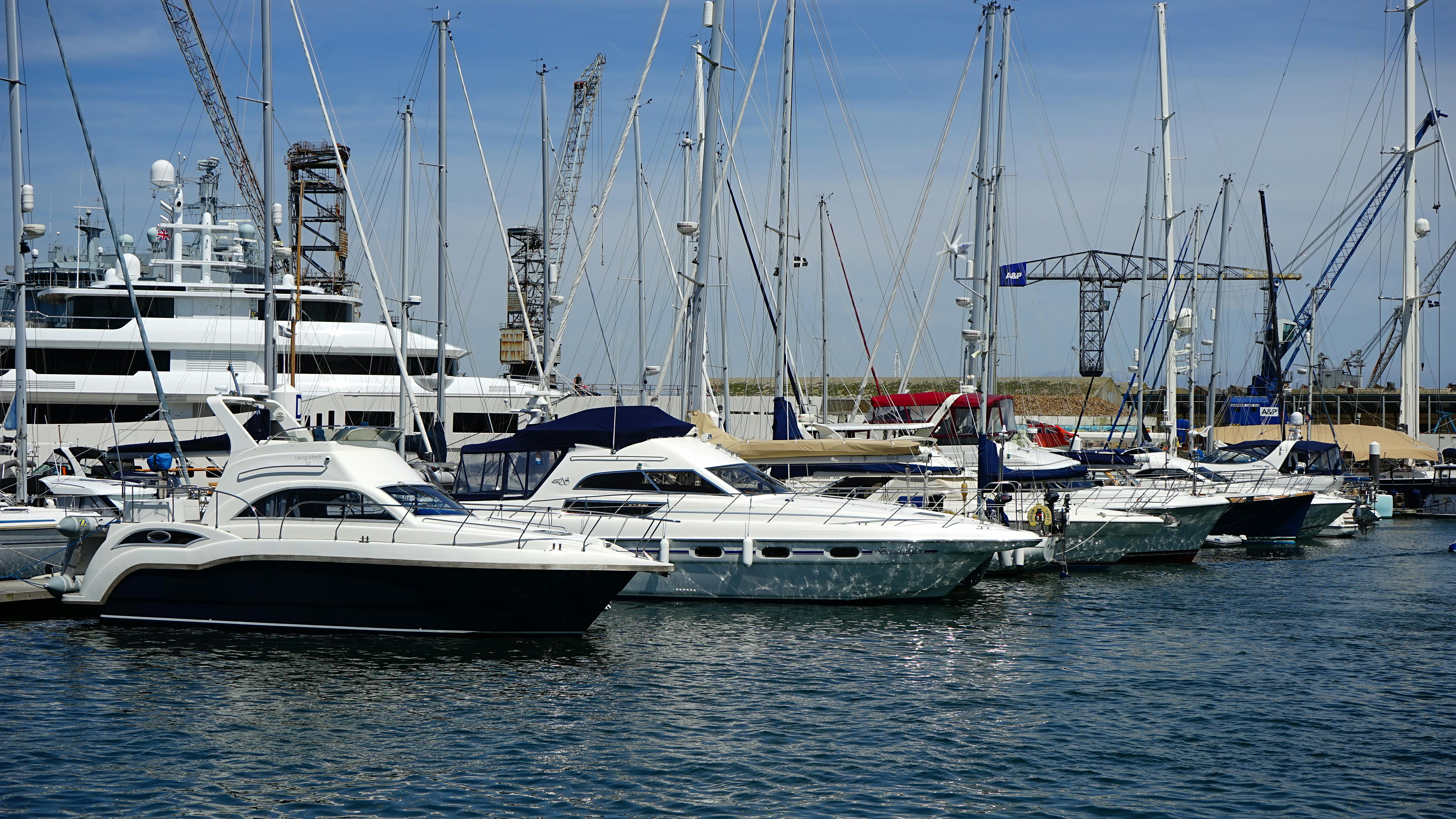 Free stock photo of boat yard, boats, ocean