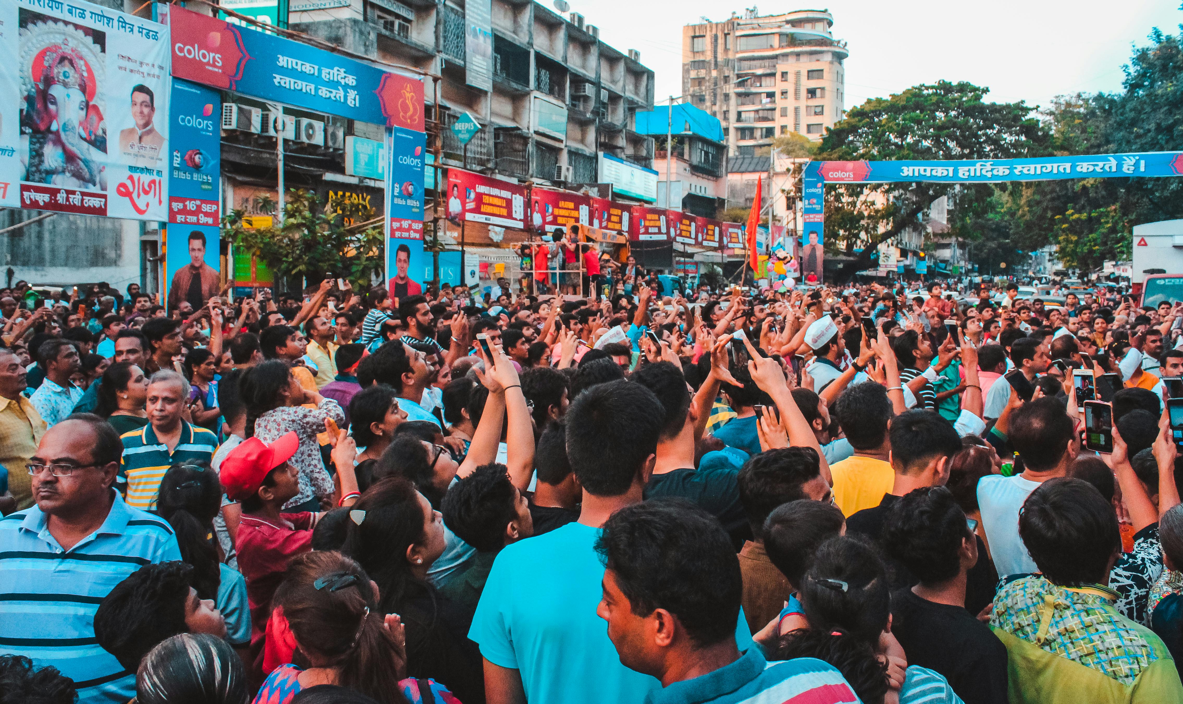 Free stock photo of city, crowd, indian festival