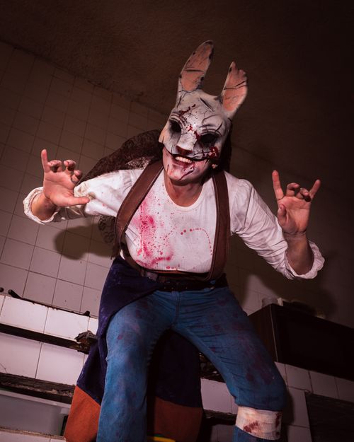 Horror Cosplay Characters in Disturbing Masks · Free Stock Photo