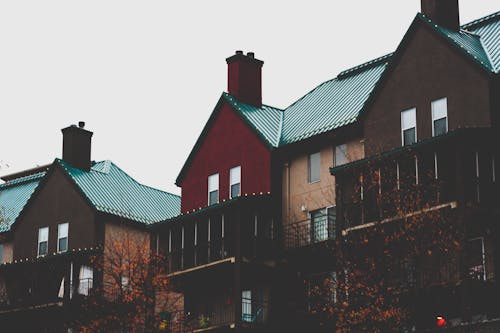 Brown and Beige Concrete Houses