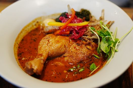 Chicken Drumstick, Stewed, Skin Eaten