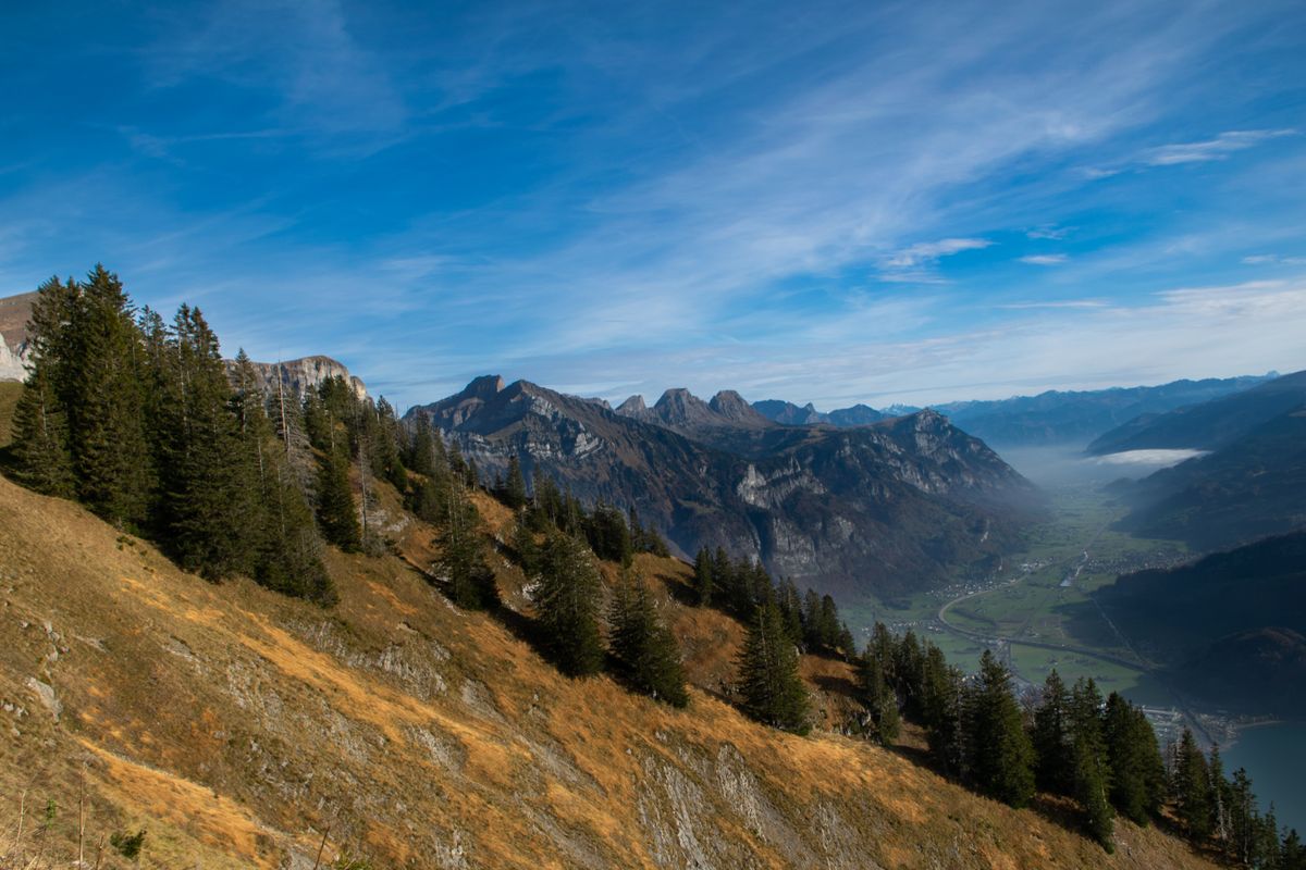 Walenstadt mountains in Switzerland