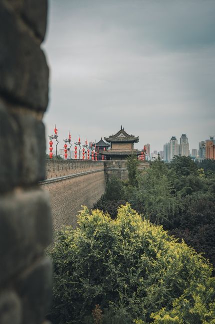 Xi'an City Wall in Xi'an, China