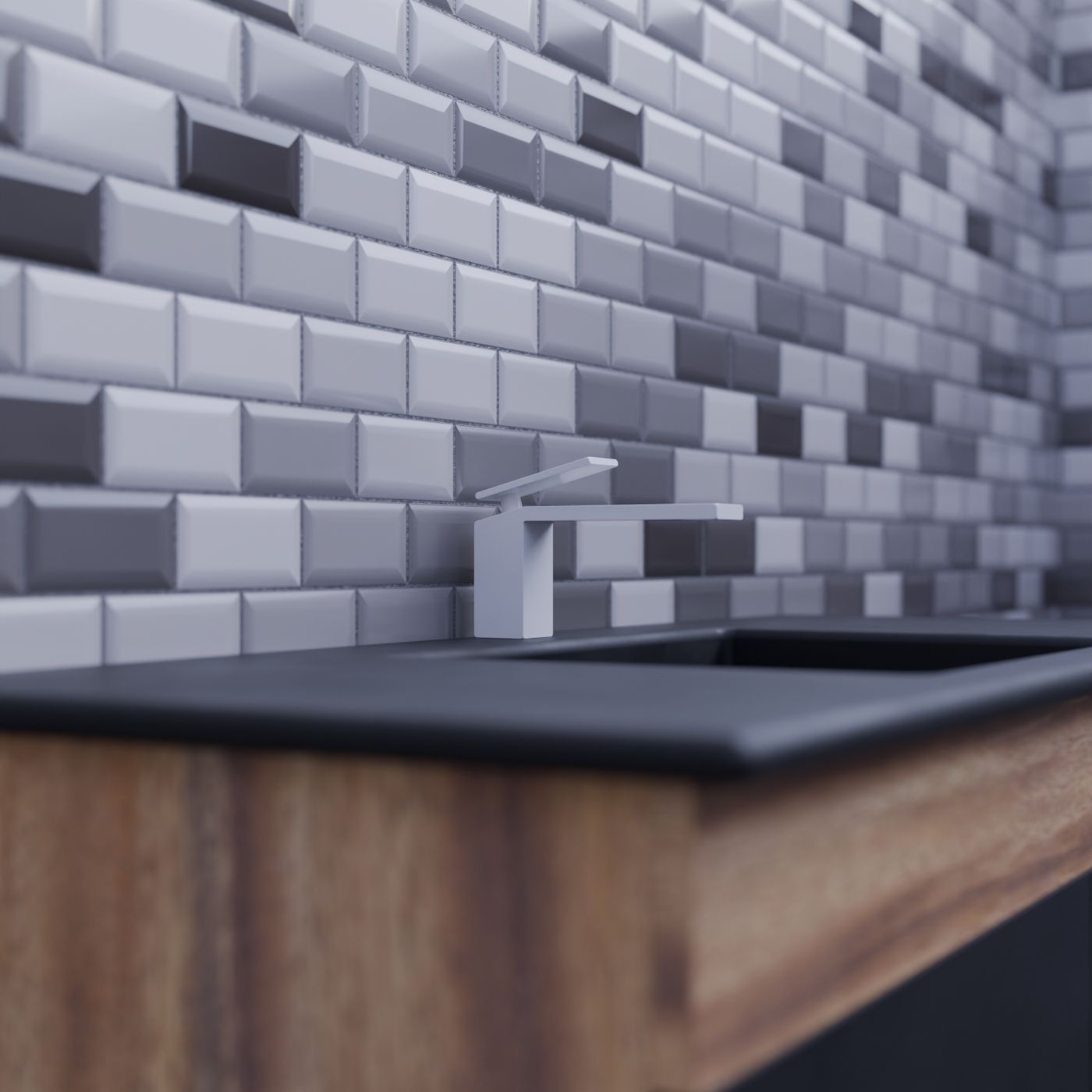 Unley coastal bathroom with a spa-quiet palette