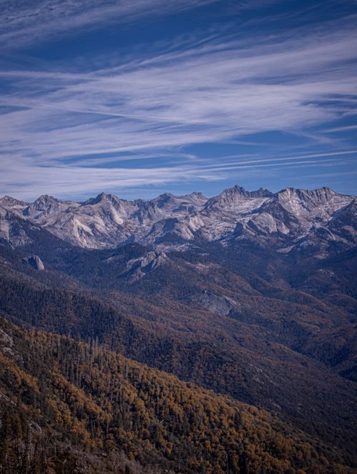 Free Breathtaking view of the Sierra Nevada mountains under a vibrant sky, ideal for nature enthusiasts. Stock Photo
