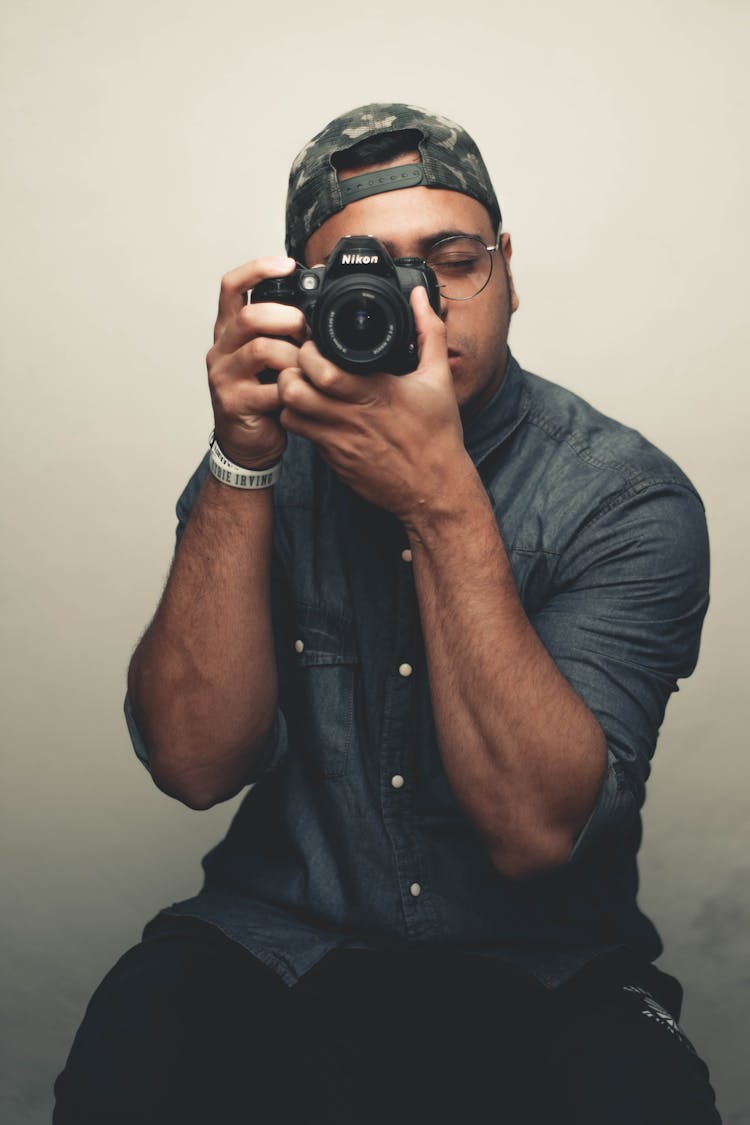 Man Holding Camera