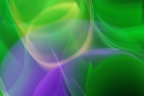Free Vibrant abstract image with dynamic green and purple light streaks creating a sense of motion. Stock Photo