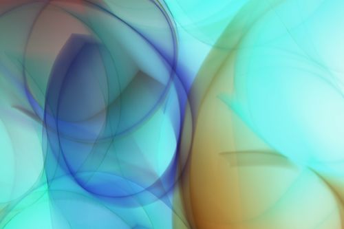 Free Vibrant abstract art featuring dynamic circular patterns in blue and orange hues. Stock Photo