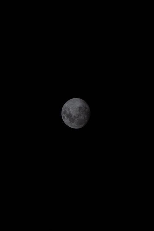 Free Detailed image of the moon against a black sky, perfect for astronomy enthusiasts. Stock Photo