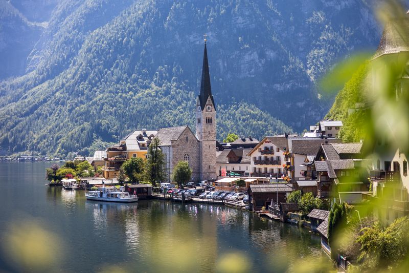 Scenic View of Hallstatt Village and Lake · Free Stock Photo