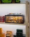 Diecast Model Car Display in Cambodian Store