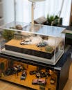 Miniature Model Car Display in Store