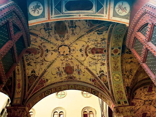 Free stock photo of ceiling, palazzo vecchio, piazza della signoria