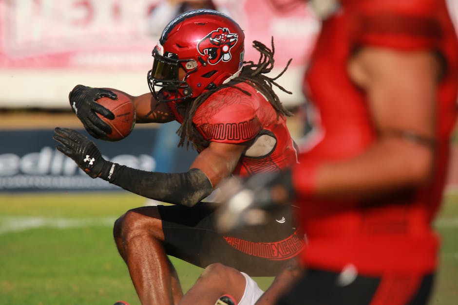 Spectacular touchdown catches in American football