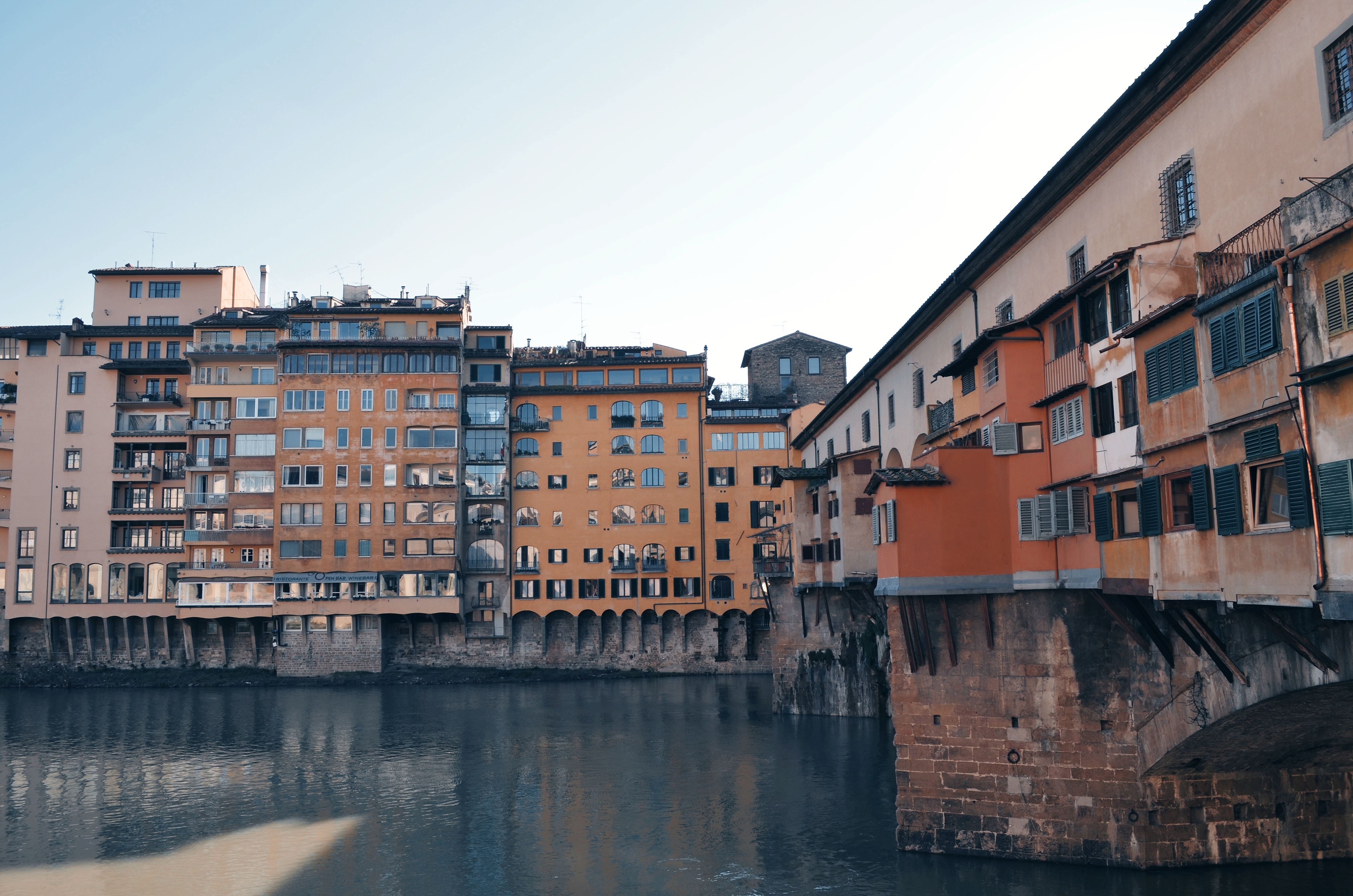 Ponte Vecchio bridge over the Arno River in Florence, a classic day trip destination