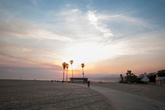 Venice Beach and boardwalk morning — Los Angeles