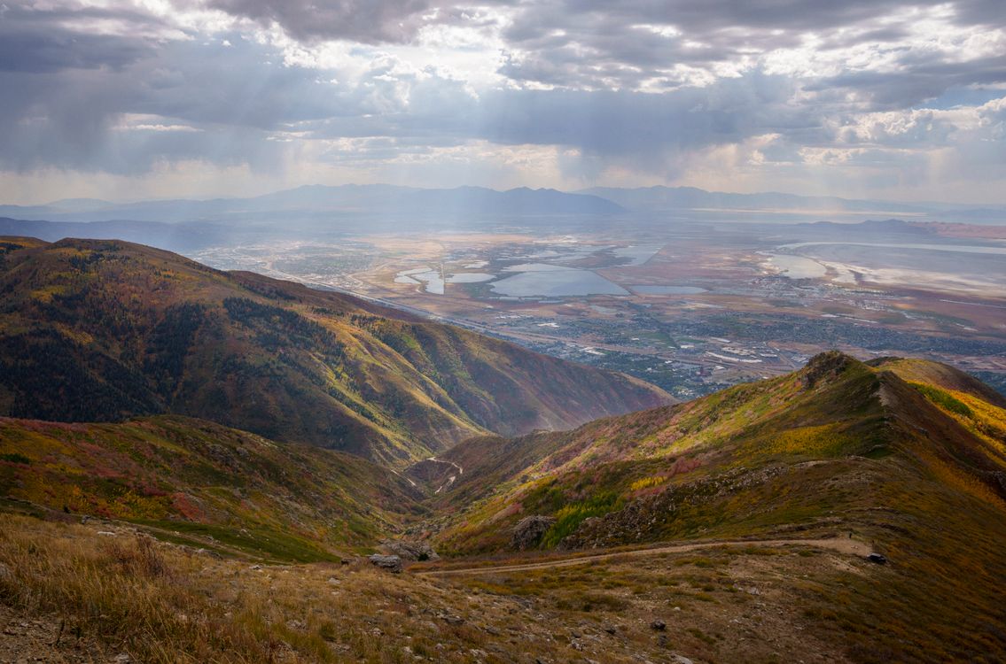 Scenic Aerial View of Mountains and Valley · Free Stock Photo