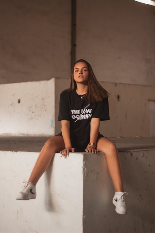 Photo Of Woman Wearing Black Shirt