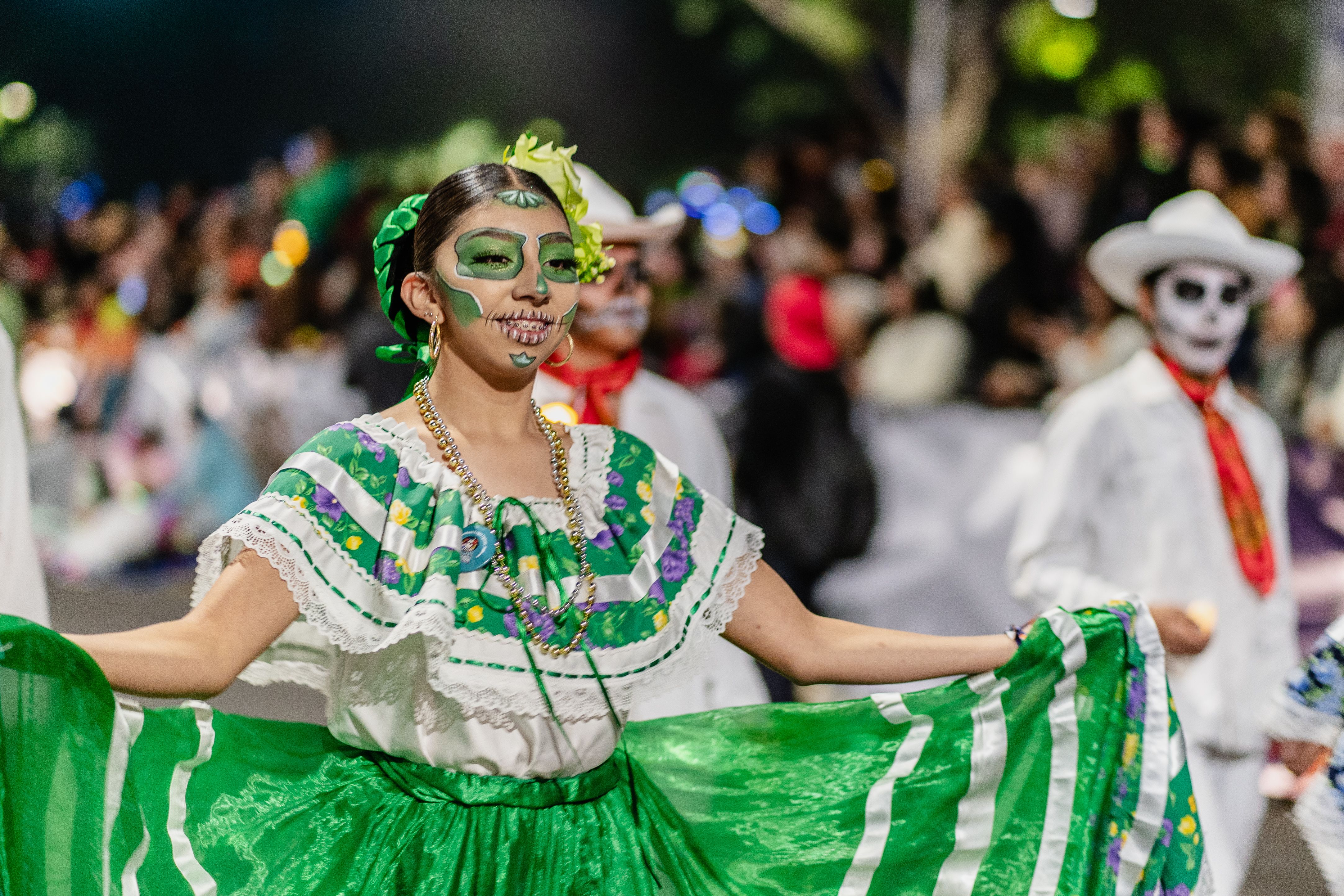 Vibrant Day of the Dead Celebration in Mexico City · Free Stock Photo