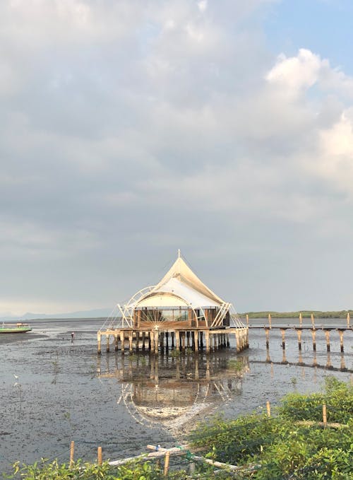 A Floating Mosque in Indonesia