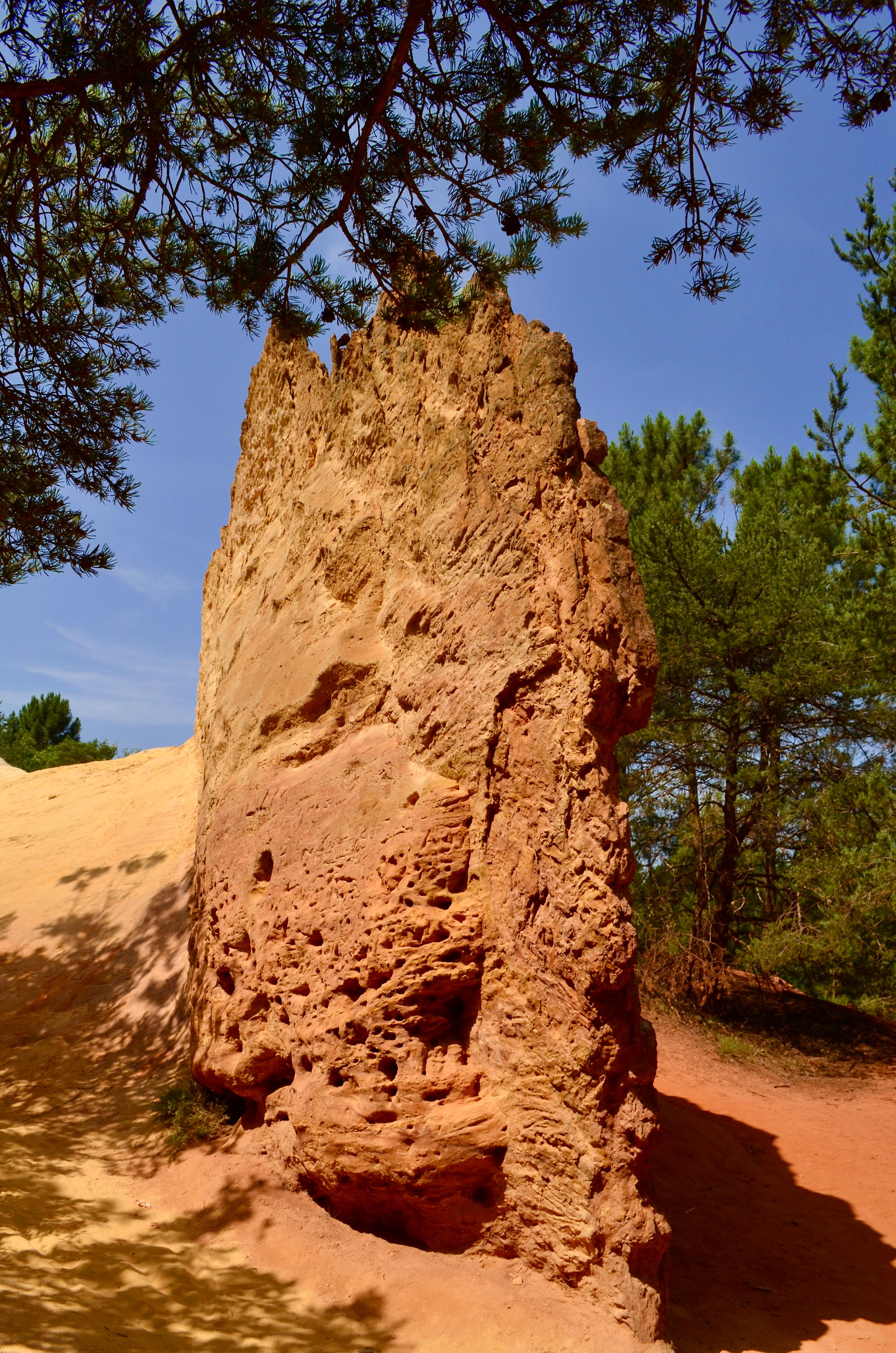 Stunning Ochre Rock Formation in Rustrel, France · Free Stock Photo