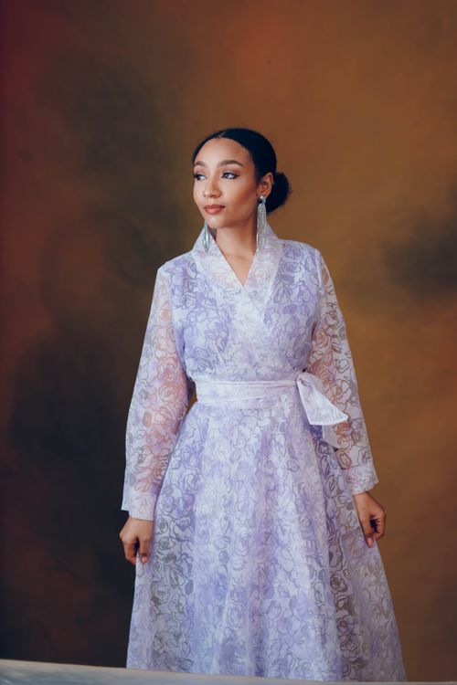 Elegant Nigerian Fashion Portrait with Lace Dress Free Stock Photo Elegant Nigerian Fashion Portrait with Lace Dress Free Stock Photo