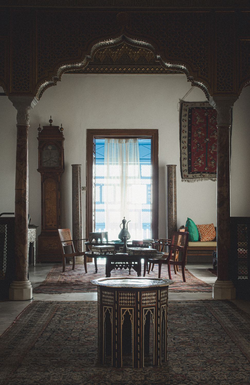 Traditional Tunisian Interior with Ornate Decor · Free Stock Photo