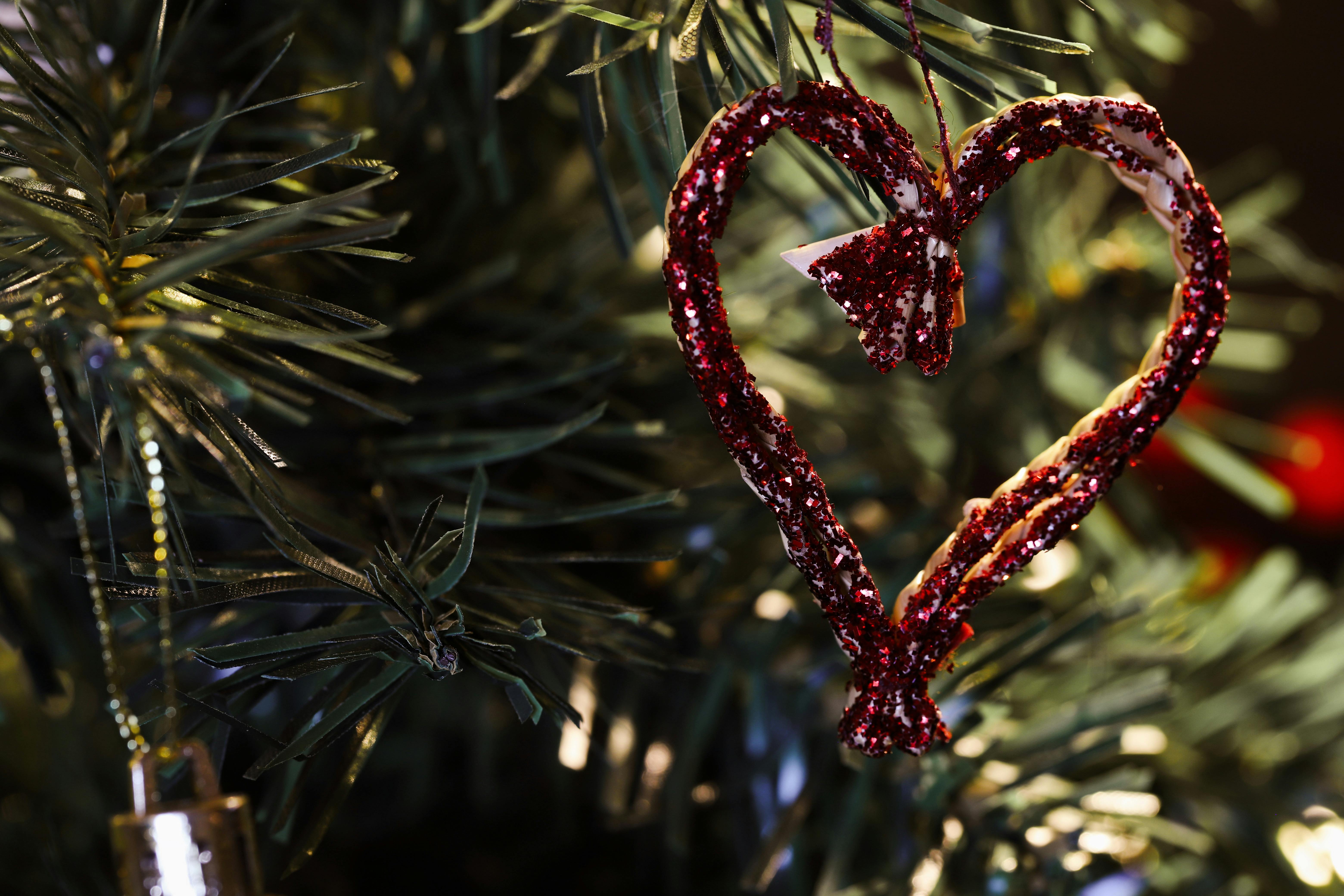 Red Heart Shaped Christmas Decoration · Free Stock Photo