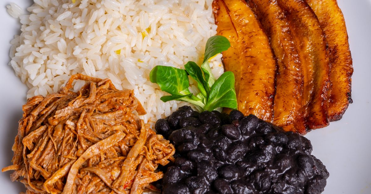 Latin Rice Plate Delicious Latin American Rice and Plantains Dish · Free Stock Photo