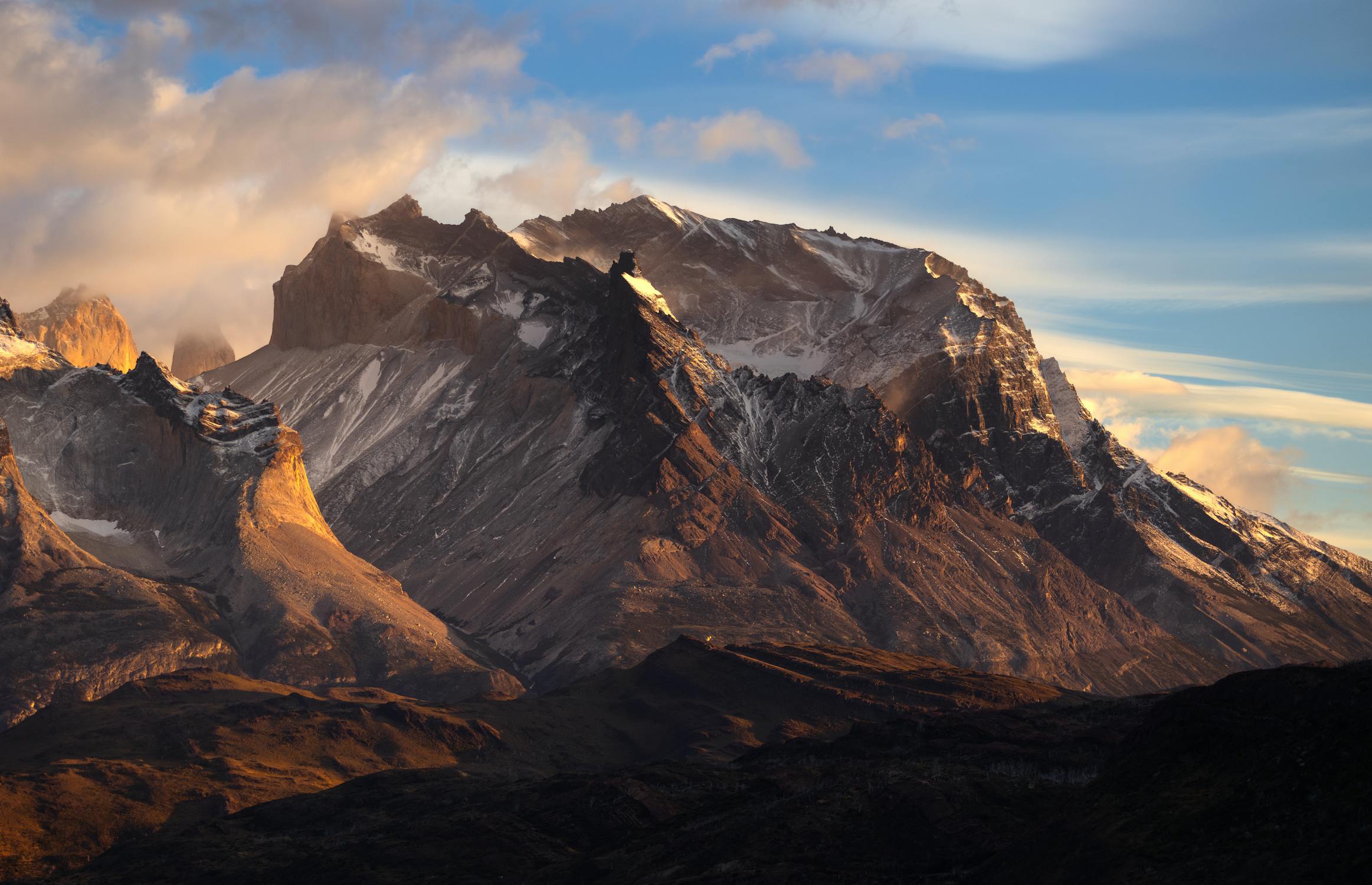 Majestic Sunrise over Torres del Paine Mountains