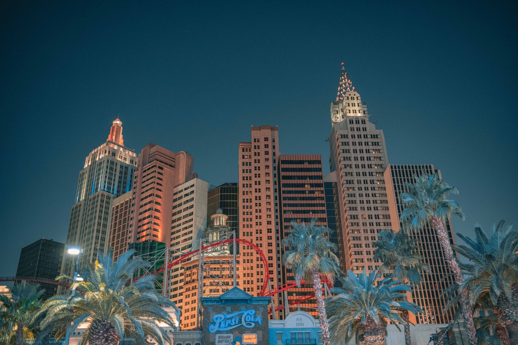 Poolside cabanas at an all-inclusive Las Vegas resort