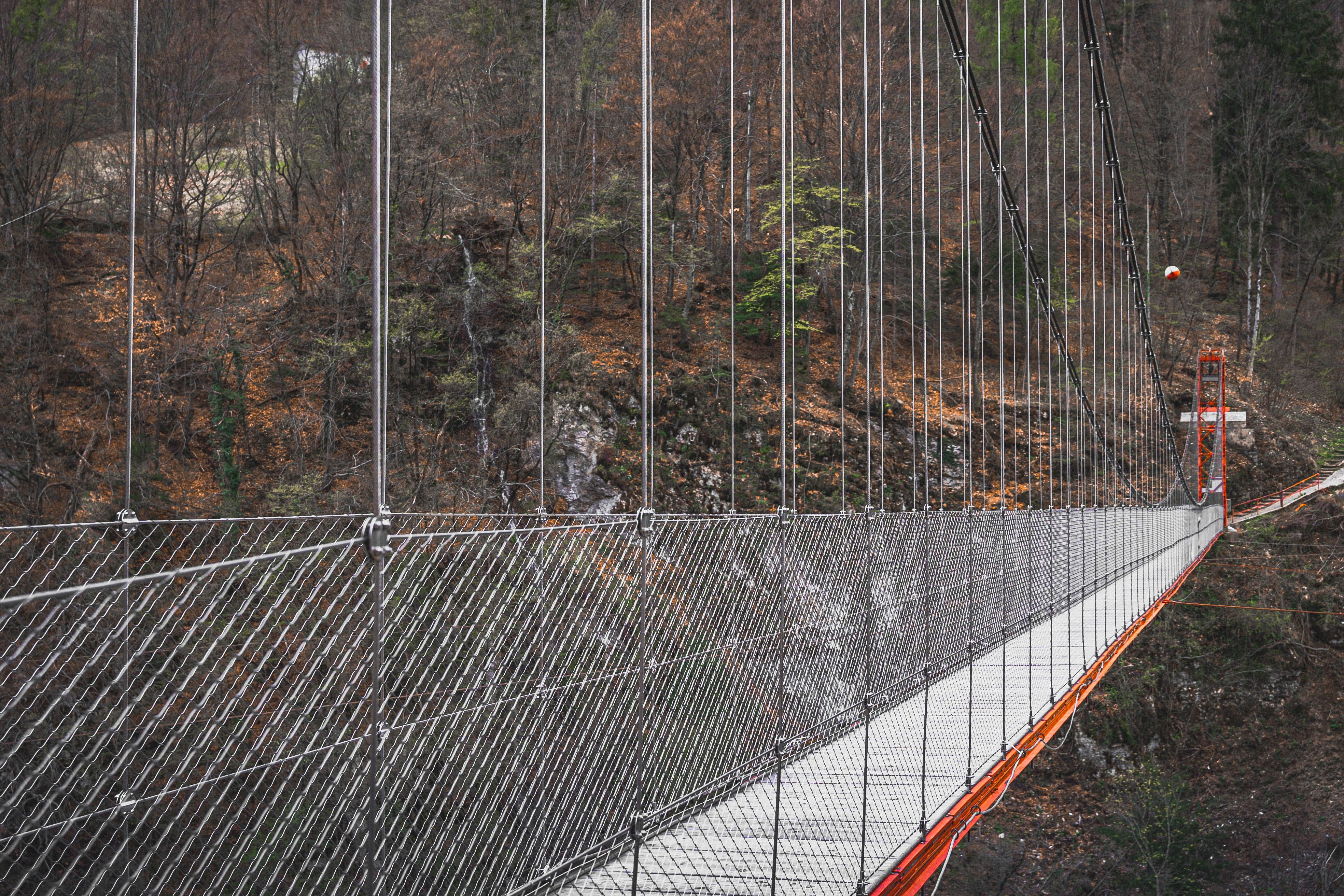 Cross the 1879 suspension bridge at Kaevumägi
