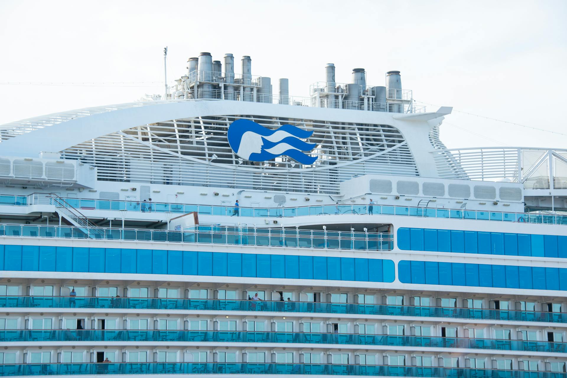 White and Blue Ship