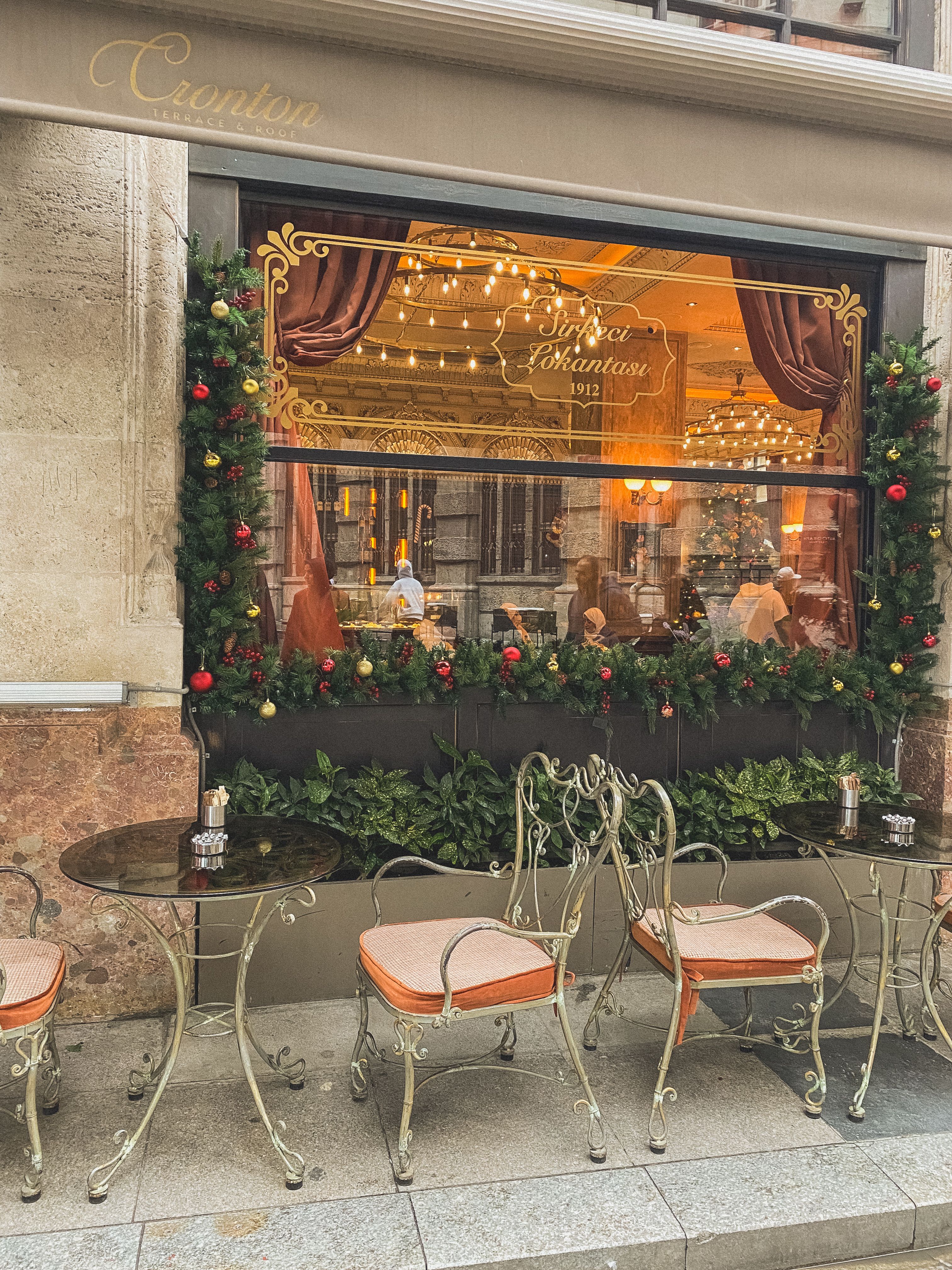 Charming Cafe Decorated for Festive Season · Free Stock Photo