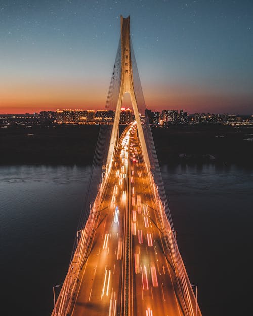 Long-exposure Photography of Road Bridge