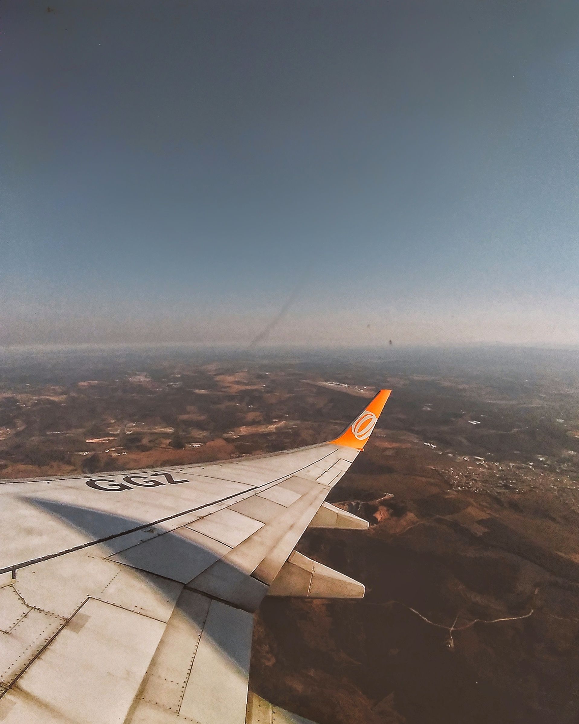 Photo D'un Avion Dans Le Ciel Avec Des Branches