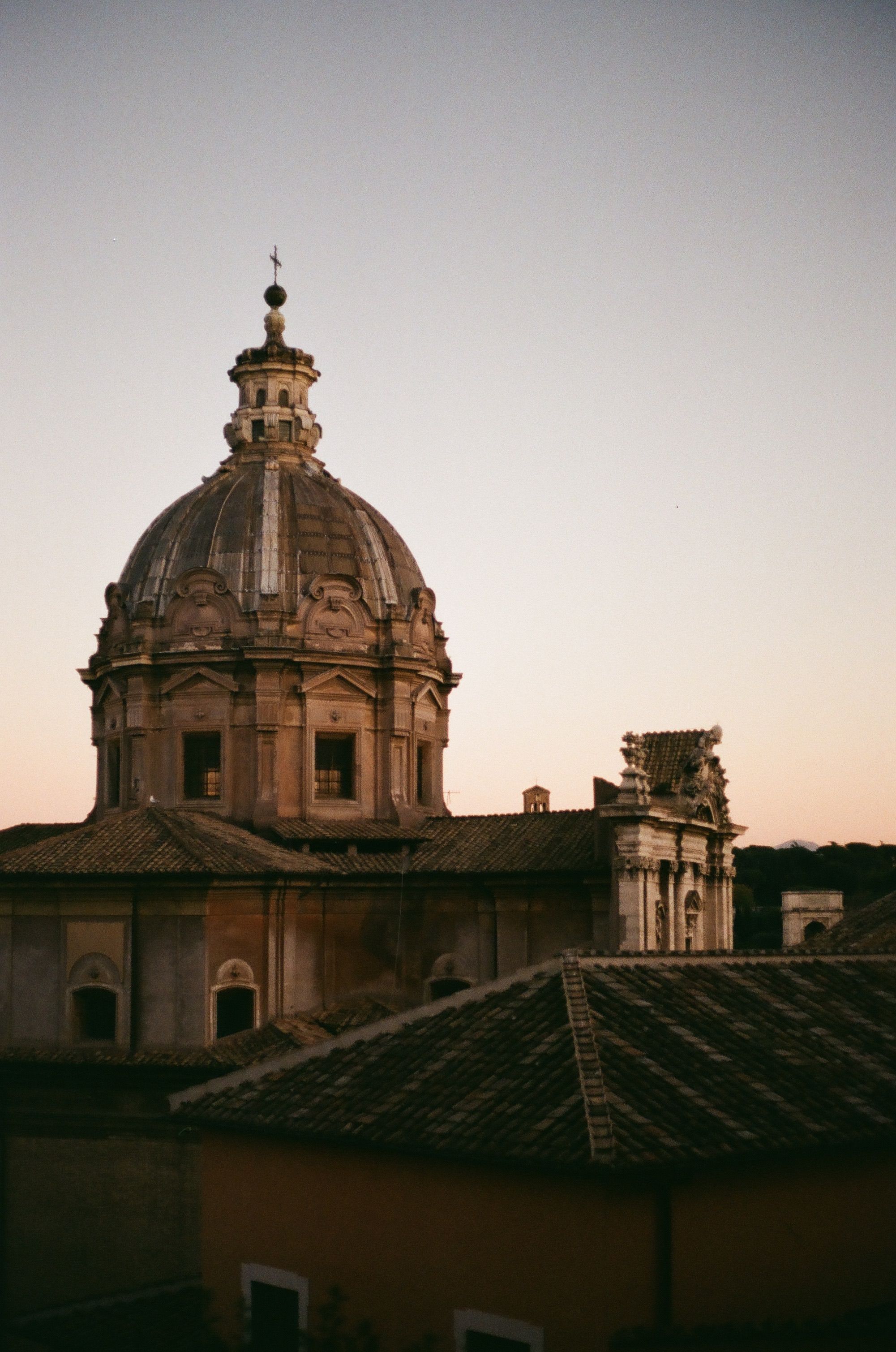 Historic Basilica in Rome at Sunset · Free Stock Photo