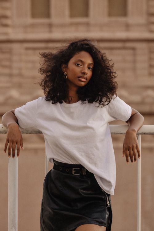 Stylish Young Woman in Urban Setting · Free Stock Photo