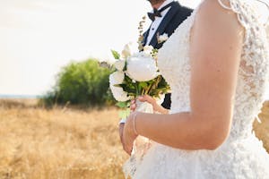 Bride Holding A Bouquet