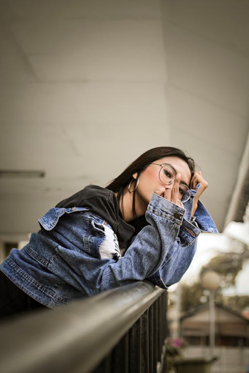 Photo Of Woman Wearing Denim Jacket