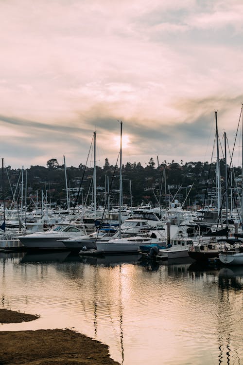 Sailing Yachts on Marina