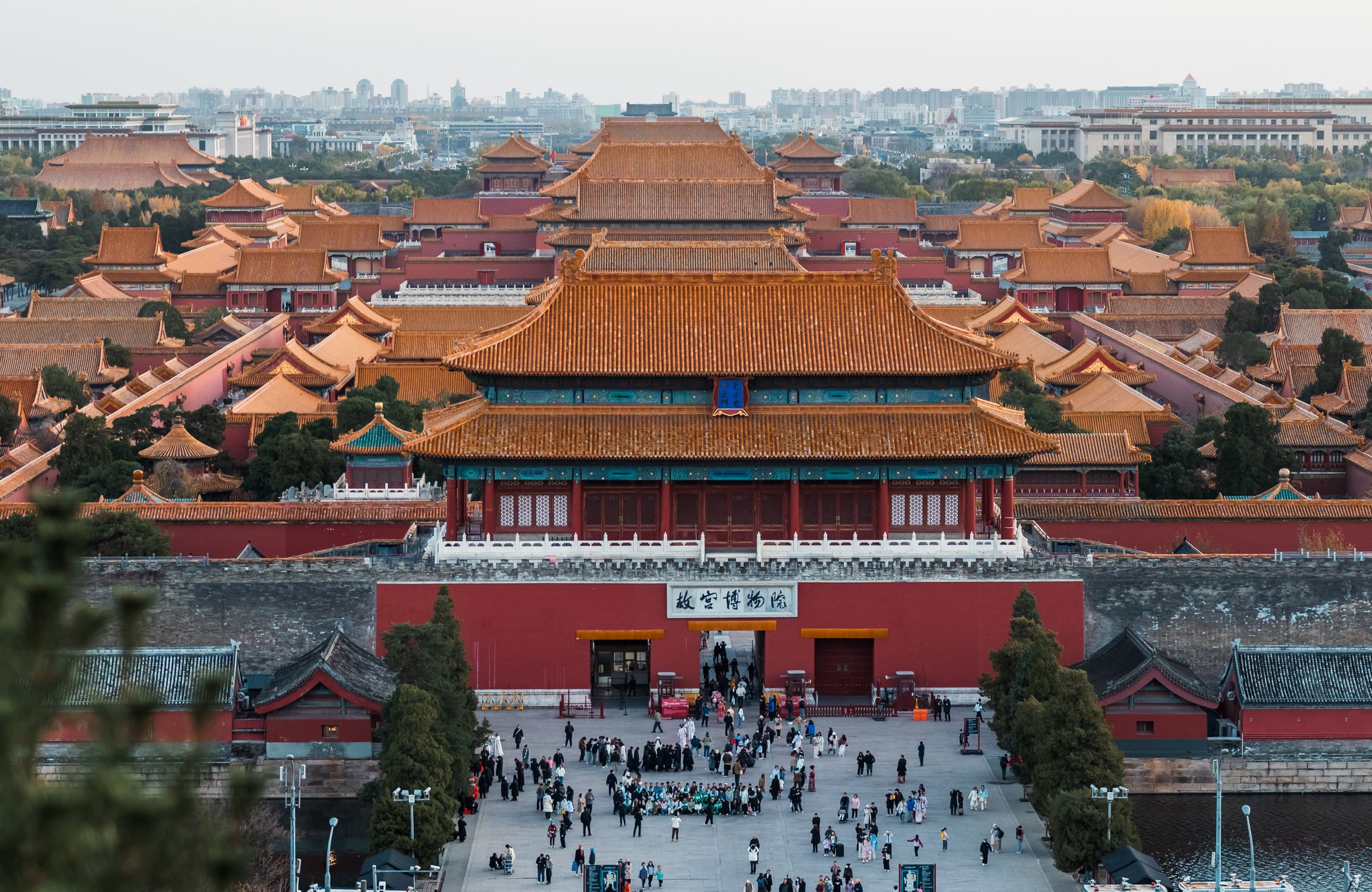 Aerial View Of Forbidden City In Beijing China Free Stock Photo Aerial View Of Forbidden City In Beijing China Free Stock Photo