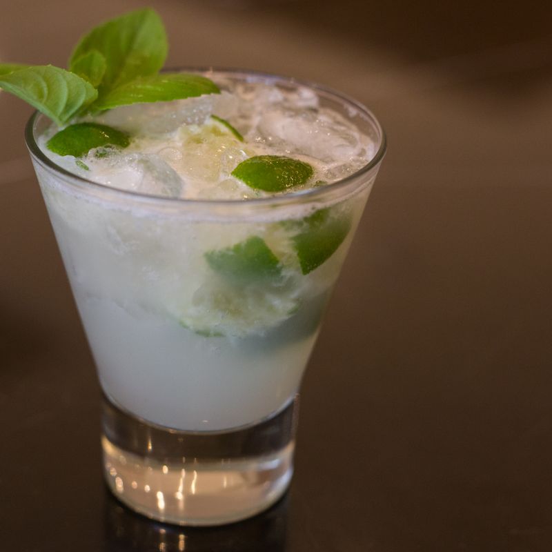 Coconut Lime Basil Milkshake