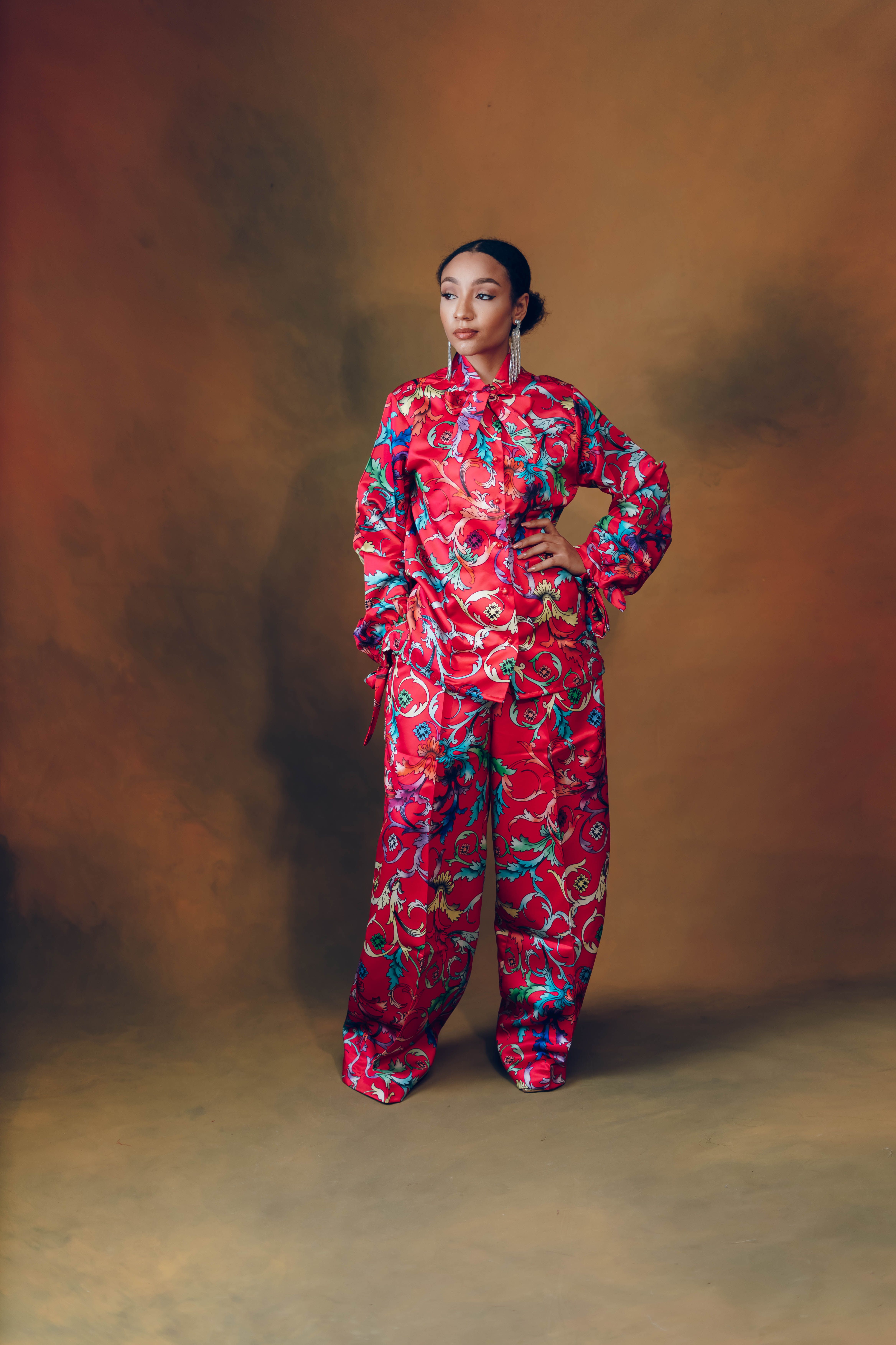 Vibrant Fashion Portrait of Person in Colorful Attire · Free Stock Photo