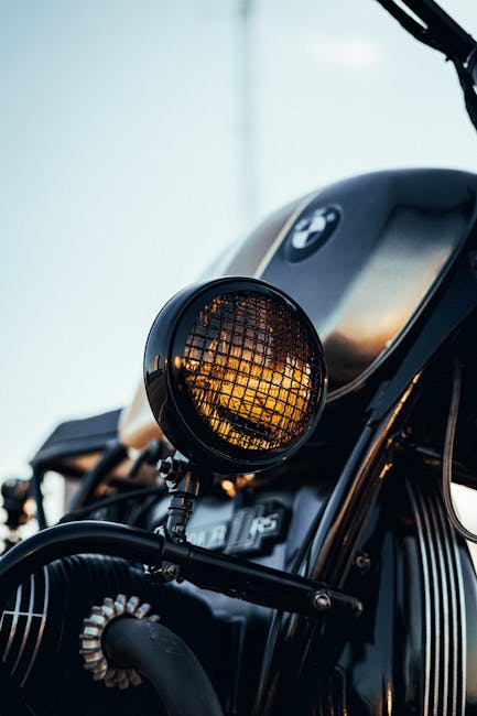 Black Bmw Motorcycle