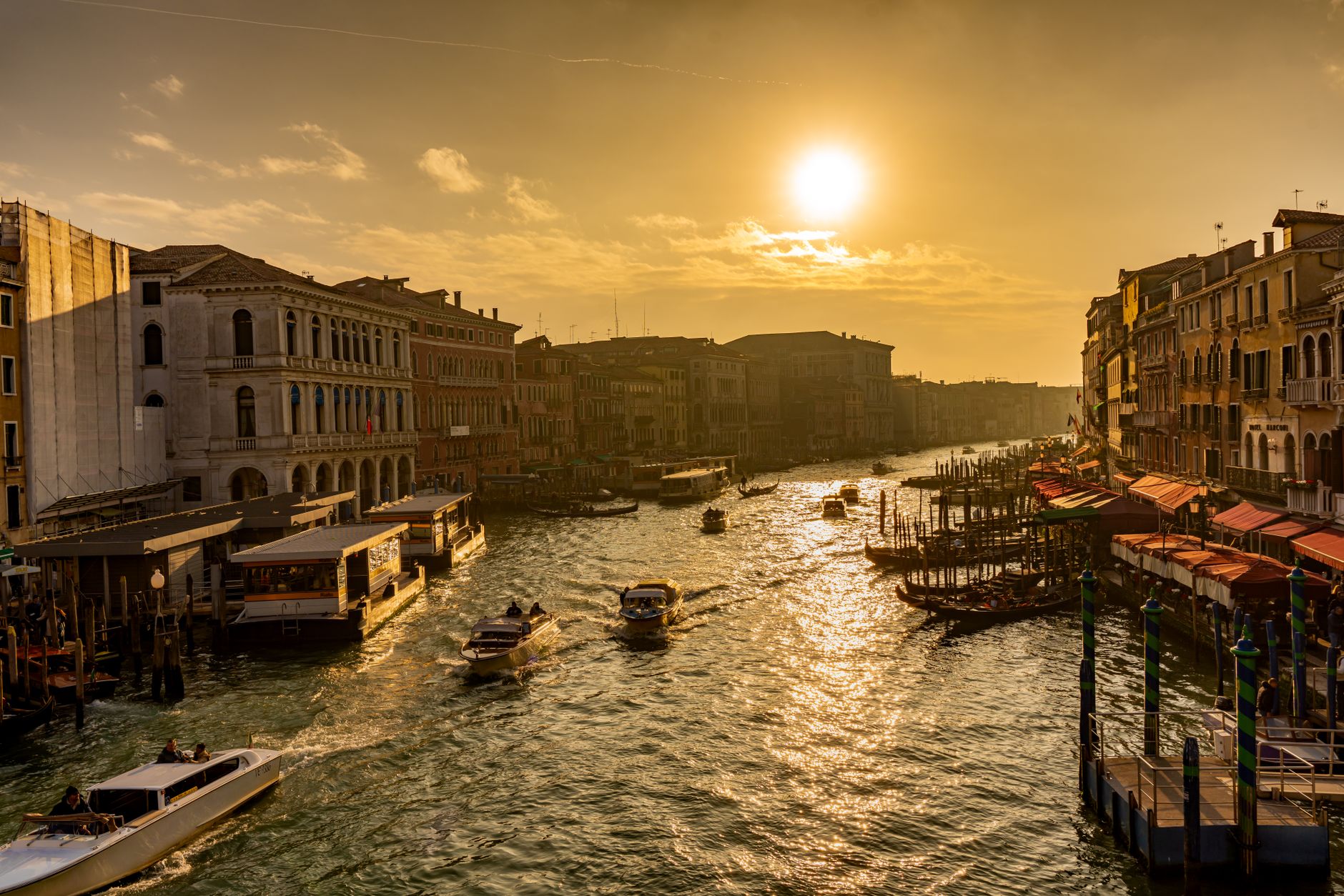 Venice Grand Canal at sunset